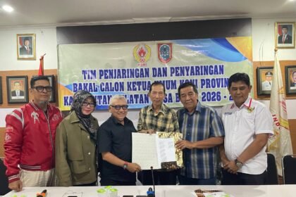 Berkas Pencalonan Diserahkan, Hasnuryadi Maju dalam Bursa Ketua KONI Kalsel 2026–2030