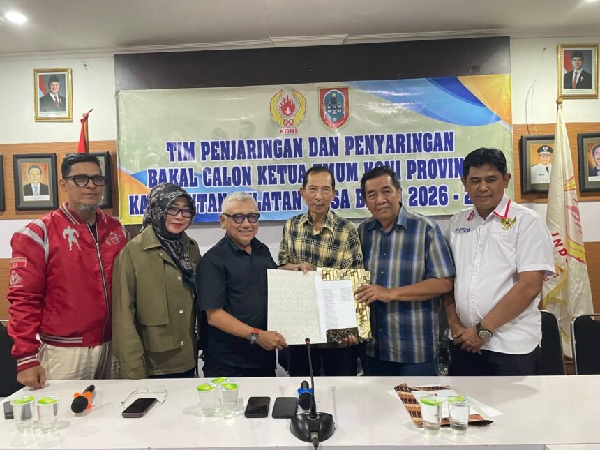Berkas Pencalonan Diserahkan, Hasnuryadi Maju dalam Bursa Ketua KONI Kalsel 2026–2030