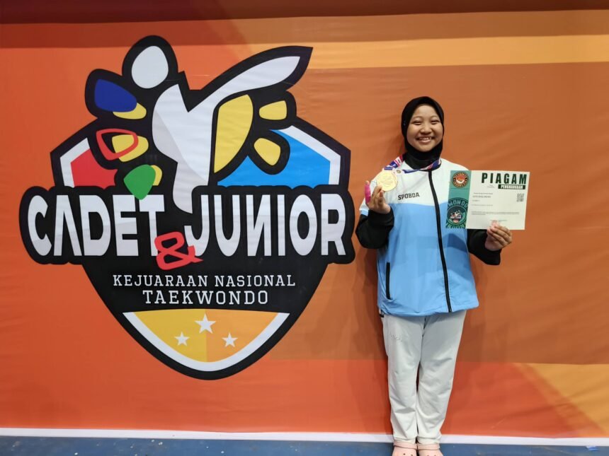 Atlet Taekwondo SPOBDA Kalsel Sumbang Medali di Kejurnas 2026 Samarinda
