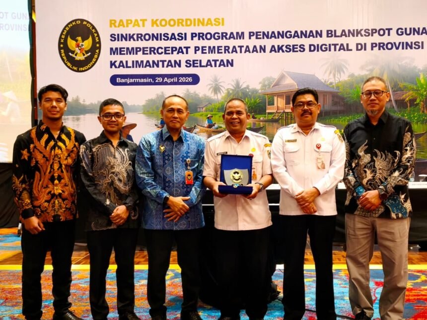 Rakor Sinkronisasi Program Blankspot, Kalsel Dorong Akses Digital Merata