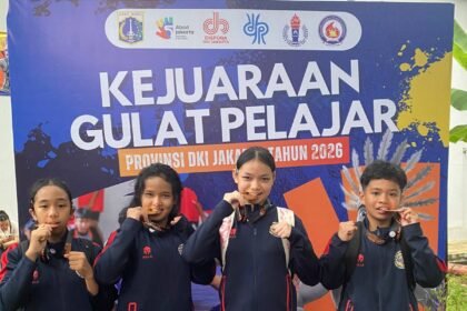 Gulat Junior Kalsel Sabet 4 Medali pada Kejuaraan Pelajar DKI Jakarta 