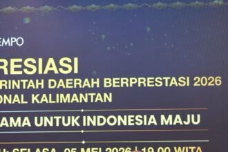 Kalsel Terbaik di Regional Kalimantan, Gubernur H. Muhidin Terima Penghargaan Kemendagri 2026
