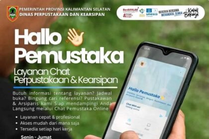 Permudah Layanan Perpustakaan, Dispersip Kalsel Hadirkan Chat Pemustaka Online