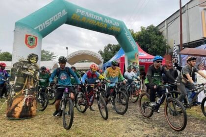 Goweser Banua Antusias Ikuti MTB Fun Enduro Dispora Kalsel