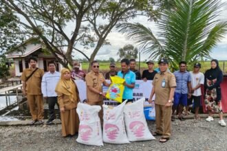 Dislautkan Kalsel Serahkan Bantuan Hibah Sarana Budidaya Ikan Gabus ke Pokdakan Semangat Tarati