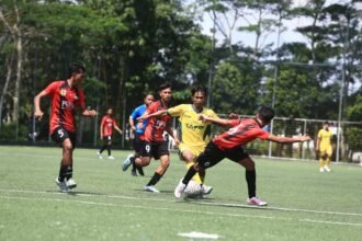 Persaingan Grup Memanas, Kotabaru Jadi Tim Pertama Lolos Semifinal Sepak Bola Popda Kalsel 2026