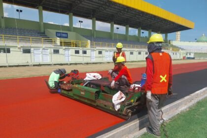 Lintasan Atletik Stadion 17 Mei Ditarget Selesai Akhir Juni, Kursi Stadion Diganti Total