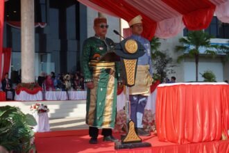 Bupati Kotabaru Pimpin Upacara Hari Lahir Pancasila dan Harjad Kotabaru 2026
