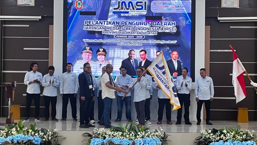 Pemkab Kotabaru Hadiri Pelantikan JMSI Kalsel 2026–2031 Dukung Penguatan Media Siber