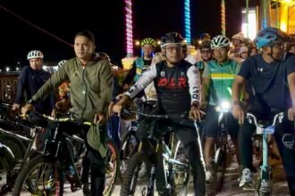 Nikmati Suasana Malam Kotabaru, Pemkab Gelar Fun Bike Night