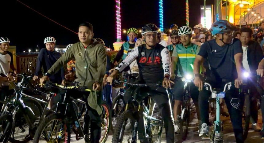 Nikmati Suasana Malam Kotabaru, Pemkab Gelar Fun Bike Night