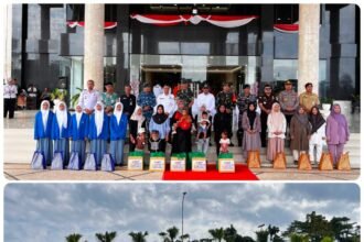 Tingkatkan Infrastruktur Desa Tanjung Lalak Selatan,Pemkab Kotabaru Resmi buka TMMD ke 129