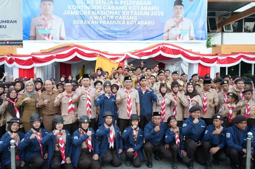Kwarcab Kotabaru Lepas Kontingen Kotabaru ke Jambore Nasional XII 2026 di Cibubur