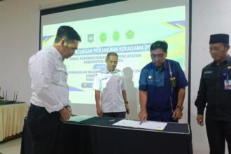 Pemerintah Kabupaten Kotabaru Perkuat Integrasi Layanan Publik, Disdukcapil Gelar Penandatanganan PKS Bersama Pengadilan Negeri, Pengadilan Agama, dan Kementerian Agama