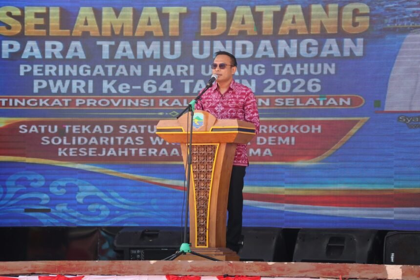 Pemkab Kotabaru Hadiri Perayaan Puncak HUT PWRI ke – 64 Se – Kalsel