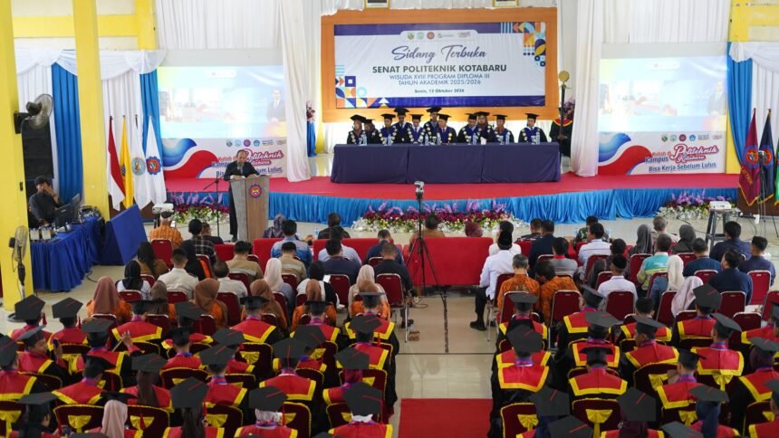 Wisuda XVIII Politeknik Kotabaru, 79 Lulusan Didorong Siap Hadapi Dunia Kerja