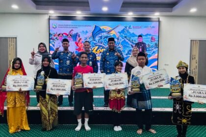 Reva Ramadhani Juara I Lomba Bercerita Dispersip Kotabaru 2026